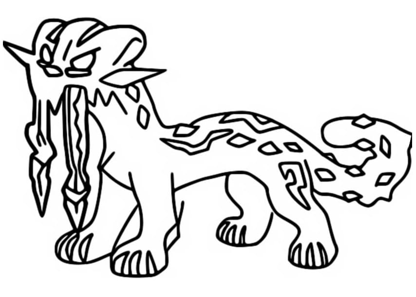 Chien-Pao coloring pages