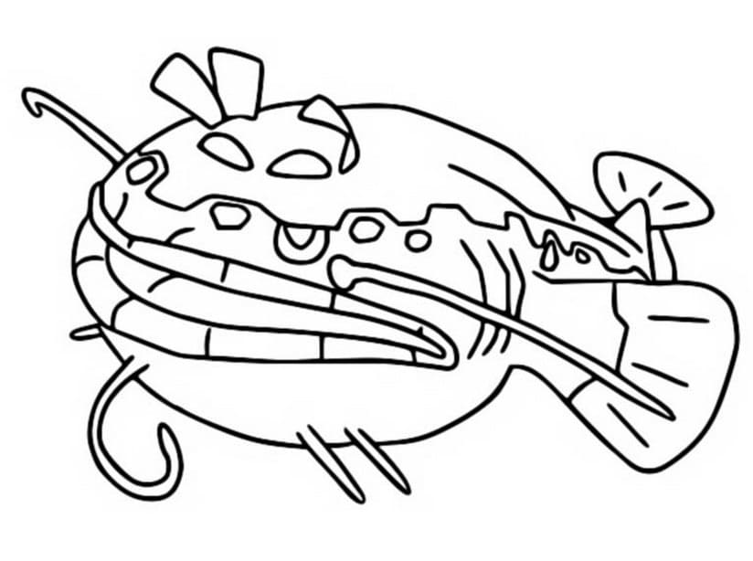 Dondozo coloring pages