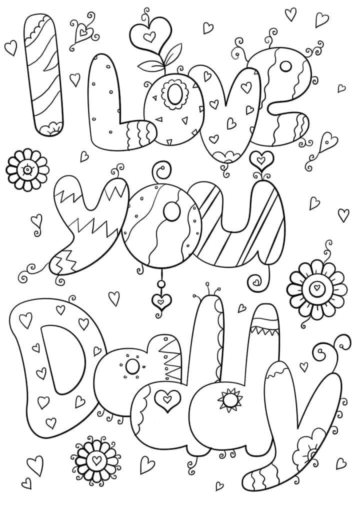 Father’s Day 3 coloring page