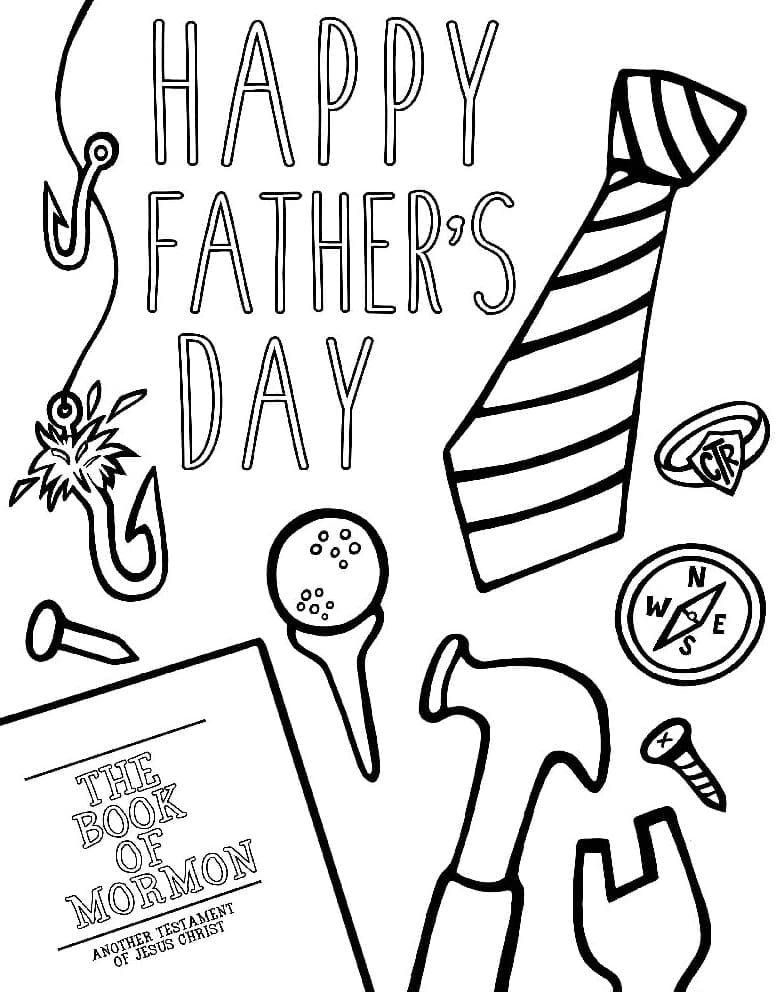 Father’s Day Free Printable coloring page