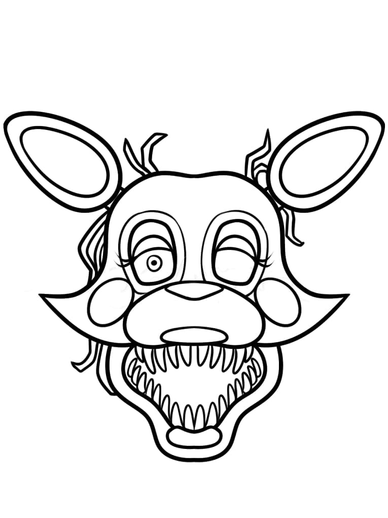 Five Nights at Freddy’s Foxy coloring page