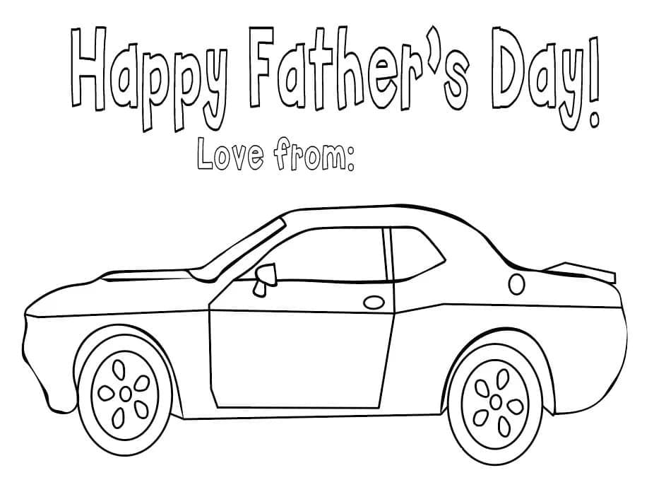 Free Printable Father’s Day coloring page