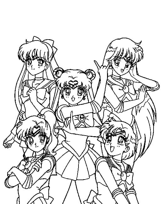 Free Printable Sailor Moon coloring page