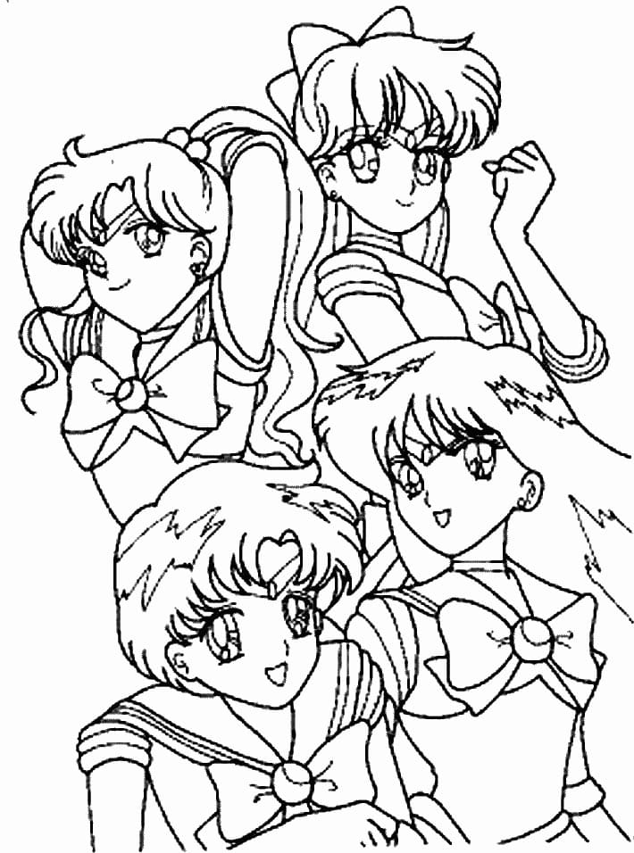 Free Sailor Moon coloring page - Download, Print or Color Online for Free