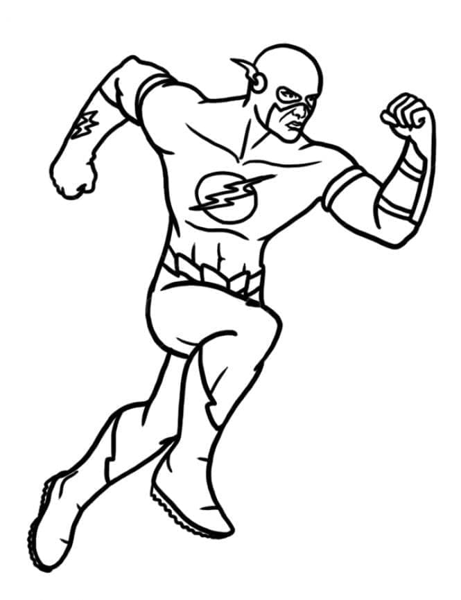 Free The Flash Coloring Page Download Print Or Color Online For Free