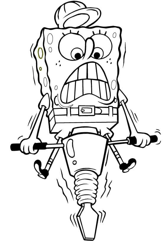 Funny Spongebob Printable coloring page