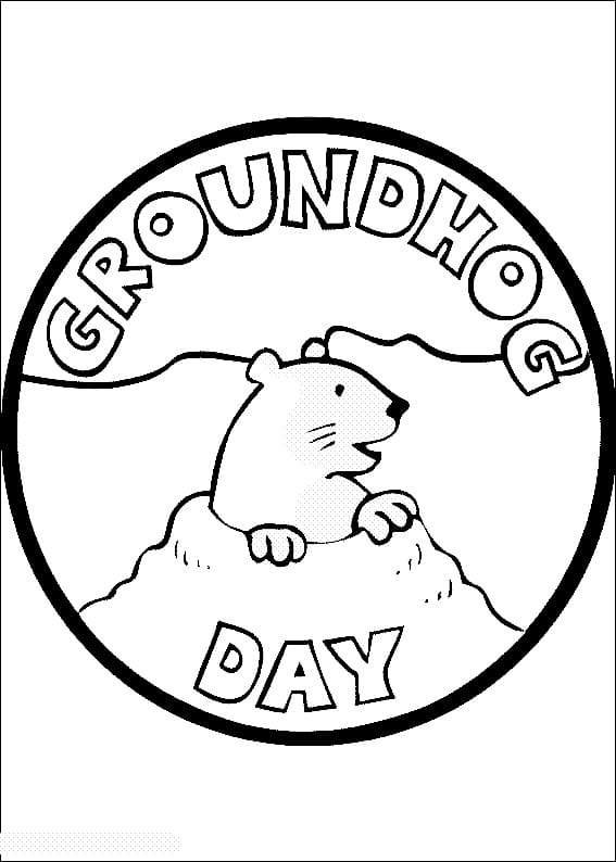 Groundhog Day For Kids coloring page Download, Print or Color Online
