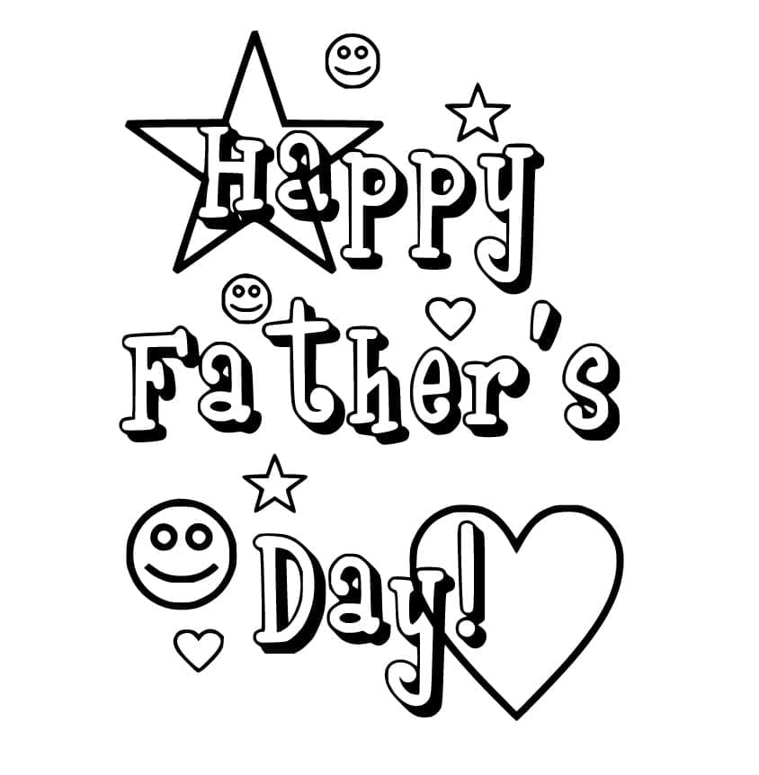Father’s Day coloring pages