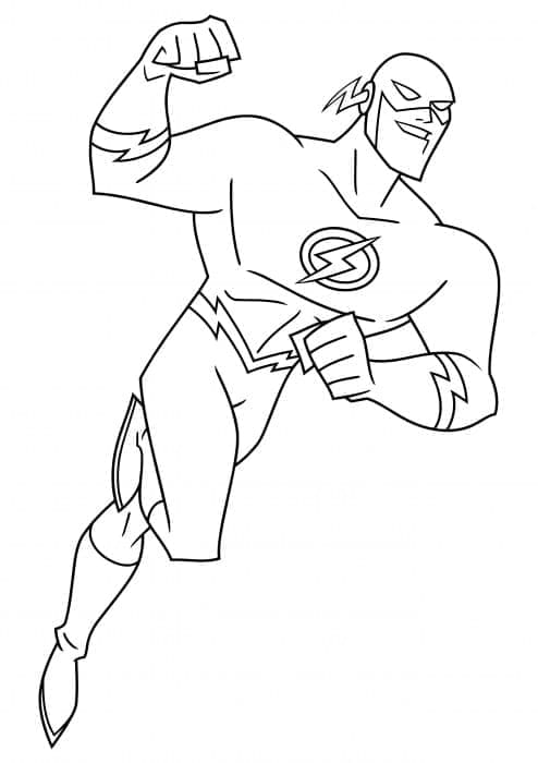 The Flash coloring pages