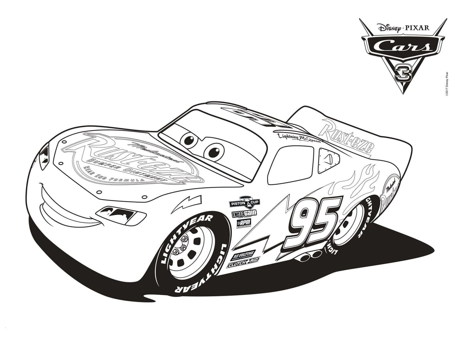 Lightning Mcqueen coloring pages - Free coloring pages