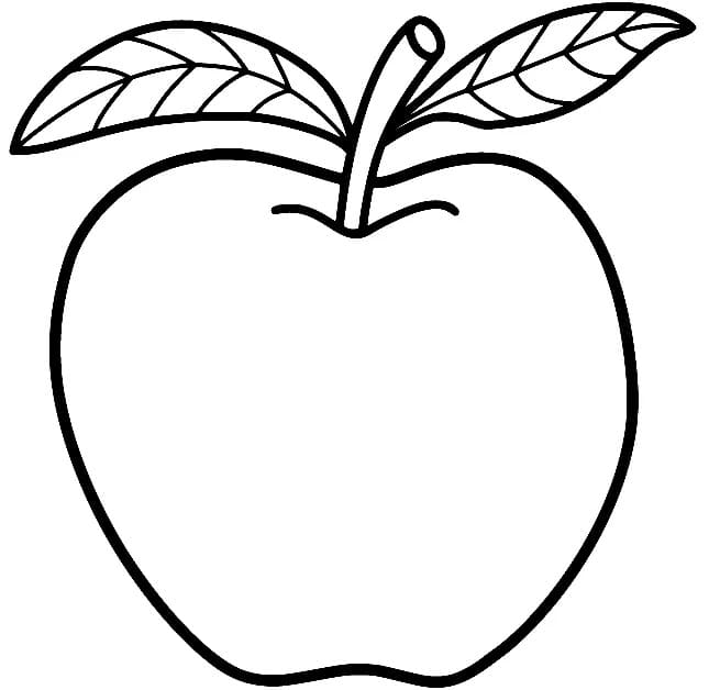 Normal Apple coloring page