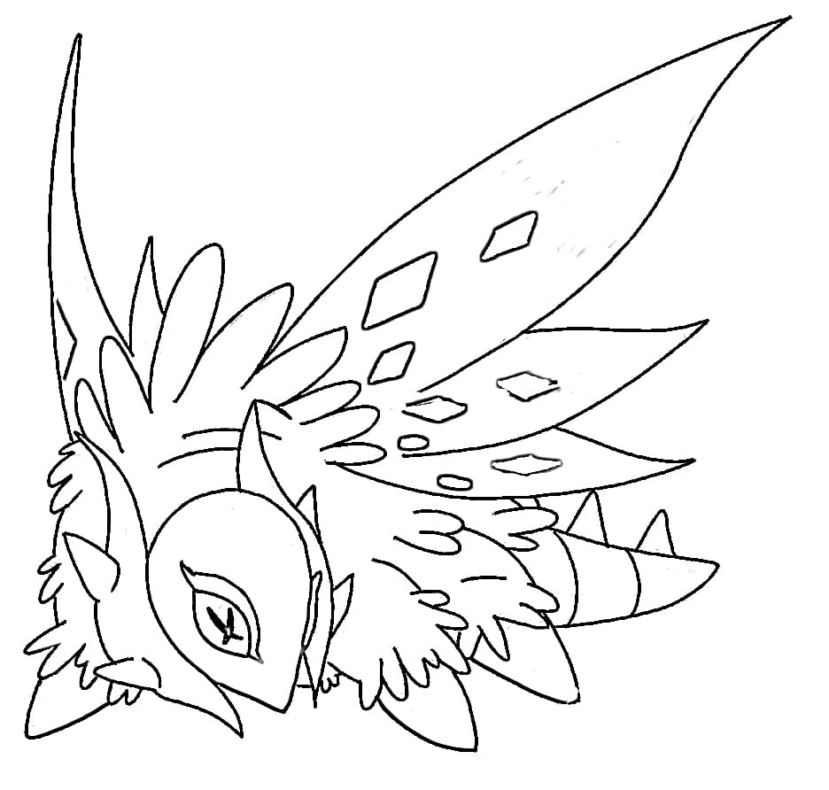 Slither Wing coloring pages