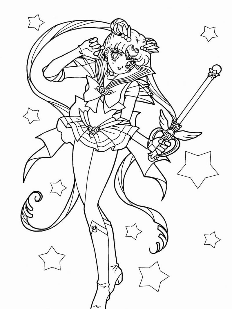 Sailor Moon For Kids coloring page