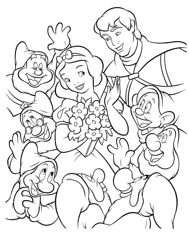 Snow White coloring pages