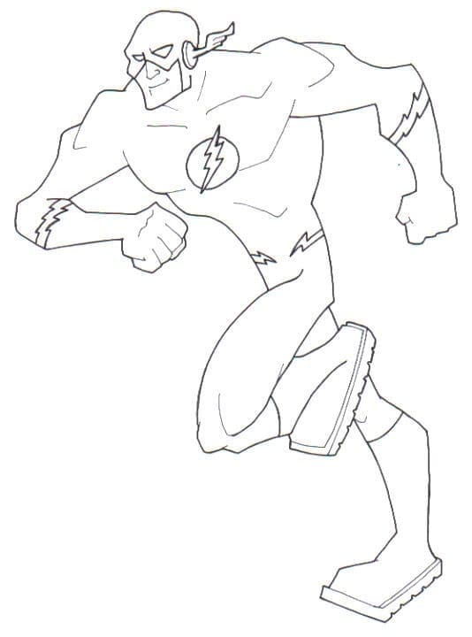 The Flash Superhero Drawing