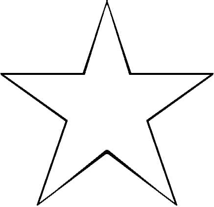 Very Easy Star coloring page