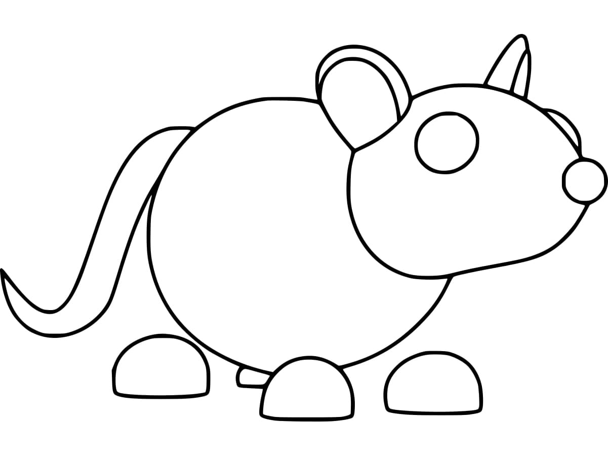 Adopt Me Mouse coloring page - Download, Print or Color Online for Free