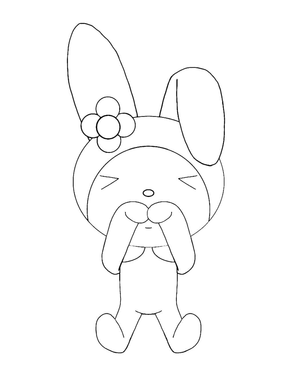 Adorable My Melody coloring page - Download, Print or Color Online for Free