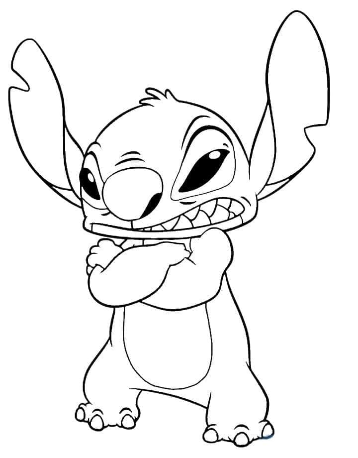 Angry Stitch coloring page - Download, Print or Color Online for Free