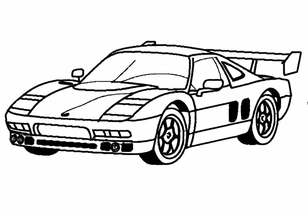 Race Car Coloring Pages ColoringLib