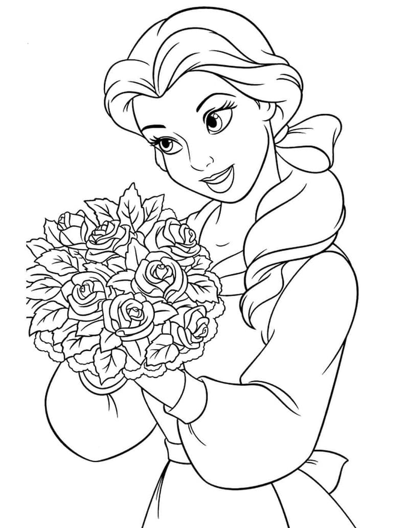 Belle with Flowers