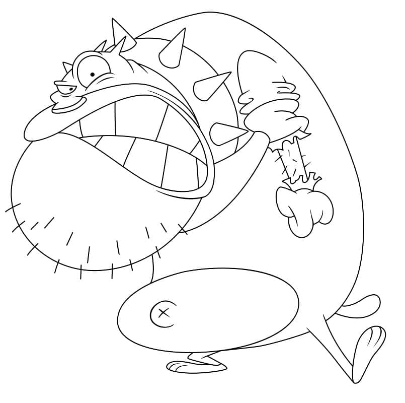 Oggy and the cockroaches coloring page5-saigonsouth.com.vn