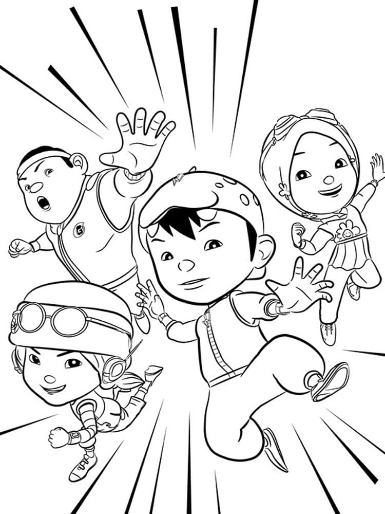 Boboiboy coloring pages