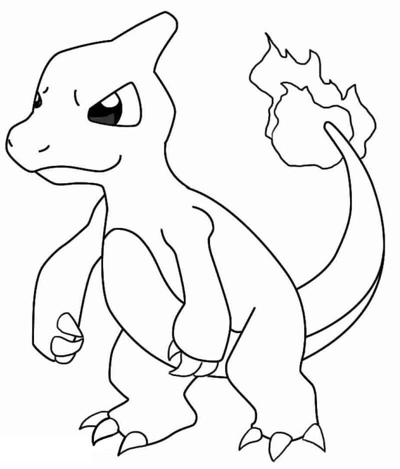 pokemon charmeleon printable coloring pages