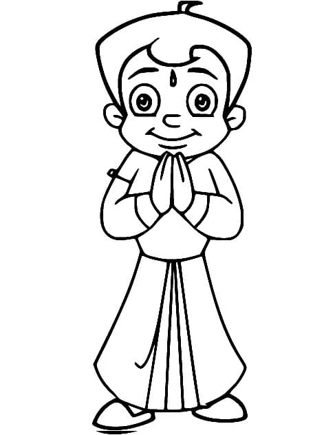 Chhota Bheem Praying