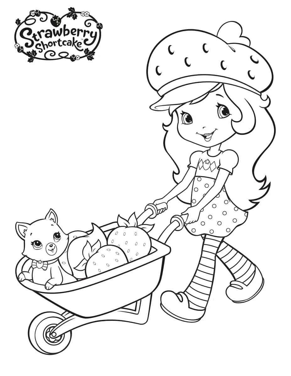 Strawberry Shortcake Coloring Pages Printable for Free Download