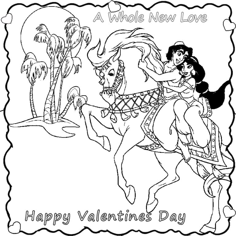 disney valentines day coloring pages free printable