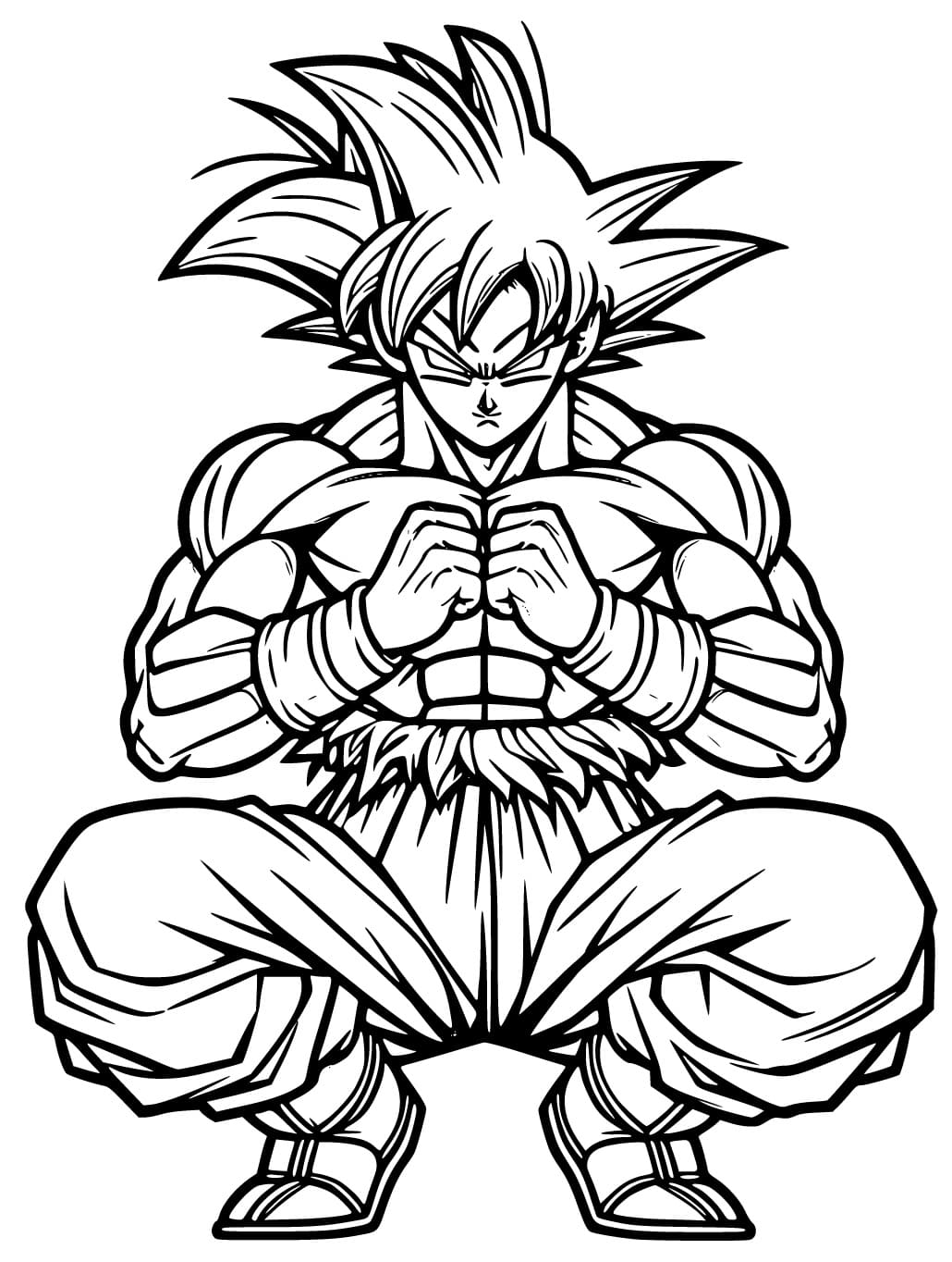 Drawing of Goku