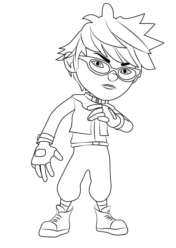 Fang from Boboiboy coloring page - Download, Print or Color Online for Free
