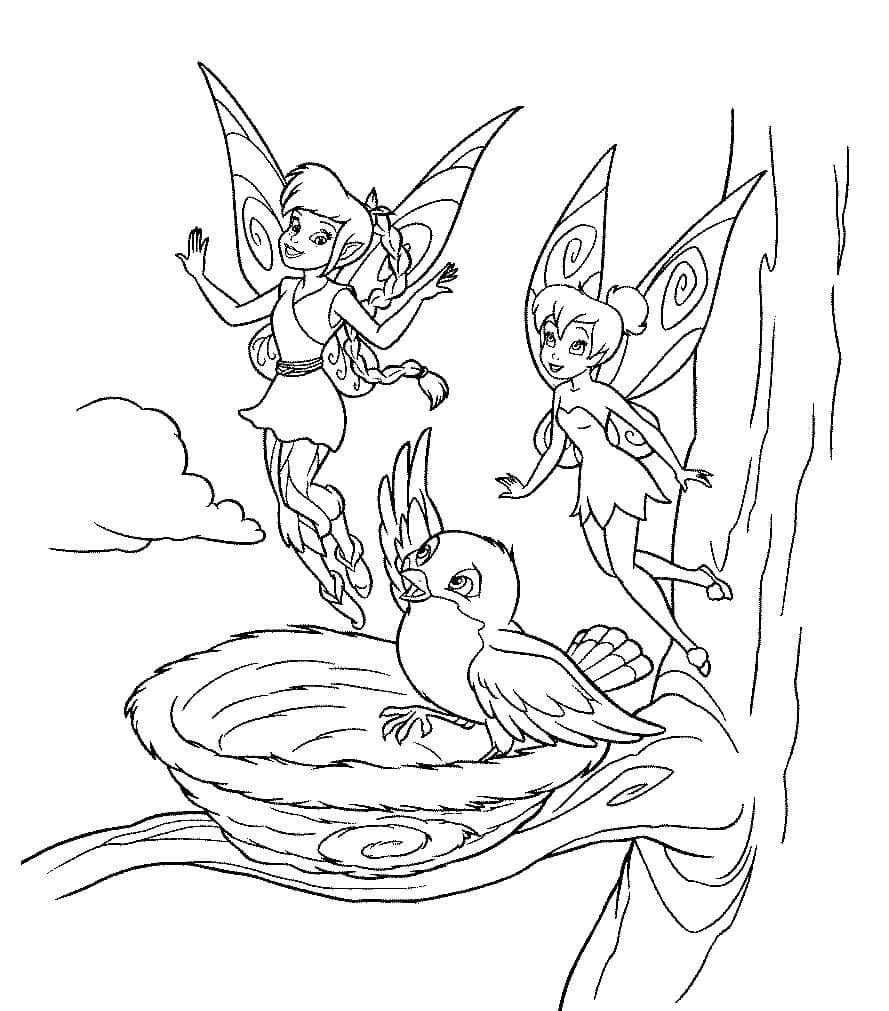 disney fairies coloring pages fawn