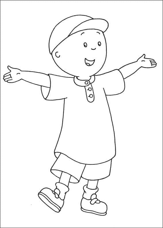 Free Printable Caillou coloring page