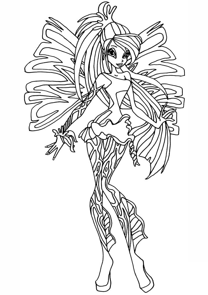 Free Printable Winx Club Bloom coloring page - Download, Print or Color ...