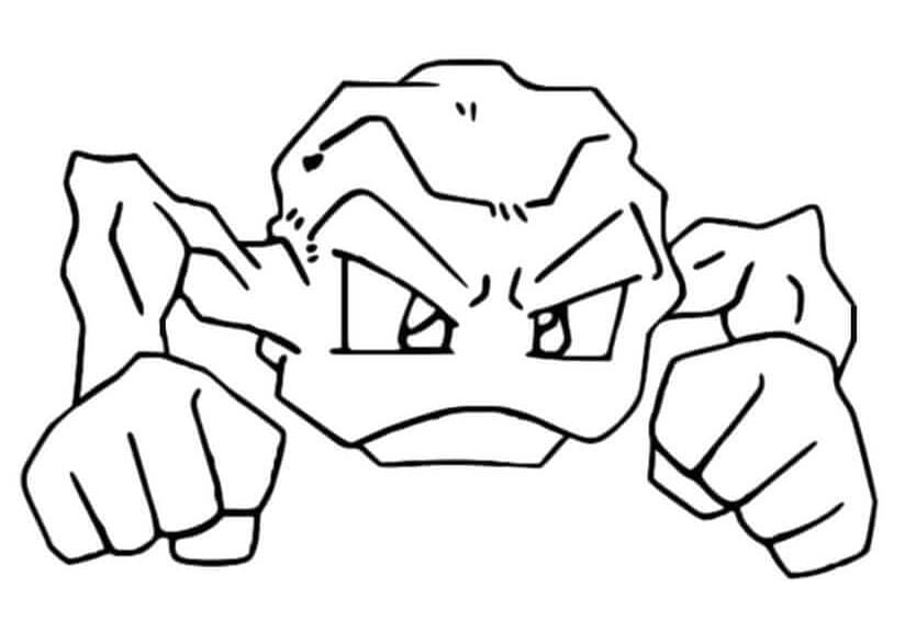 Geodude Pokemon Coloring Page Download Print Or Color Online For Free