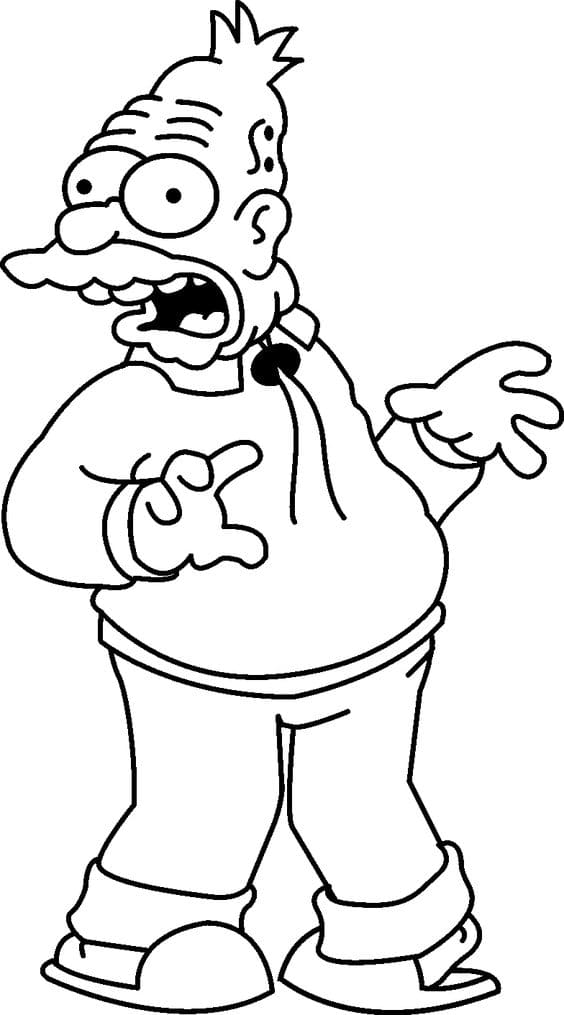 Grampa Simpson from The Simpsons