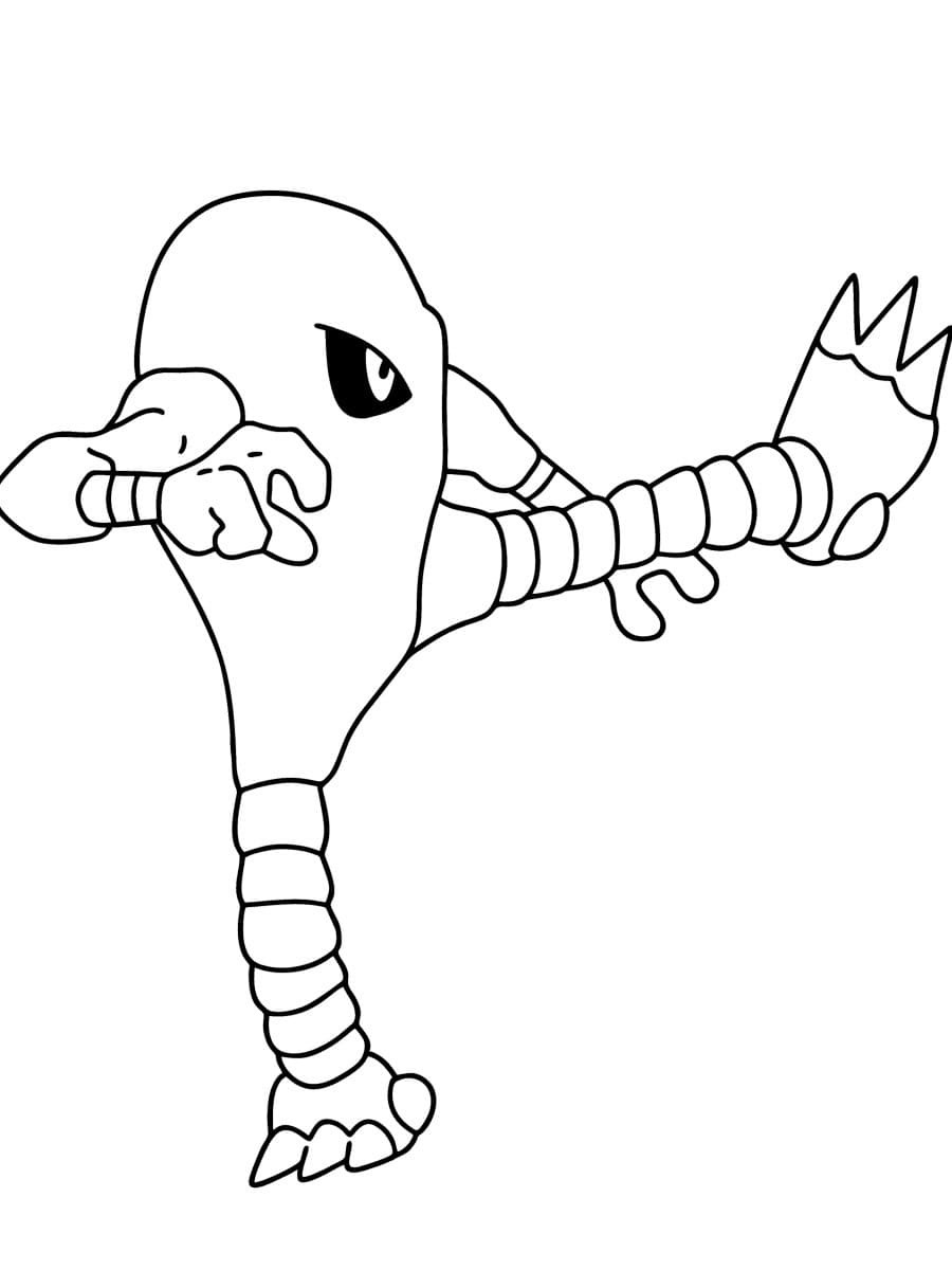 hitmonlee coloring pages pokemon