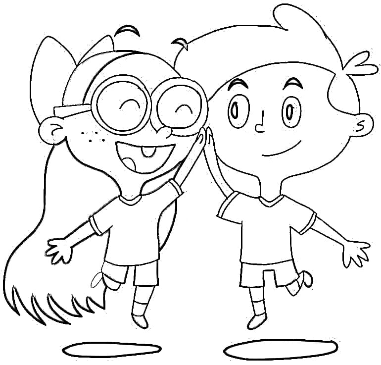 Millie and Cooper Burtonburger coloring page - Download, Print or Color ...