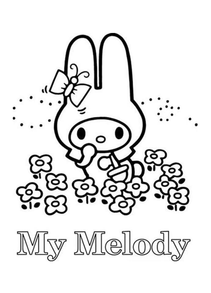 My Melody coloring pages