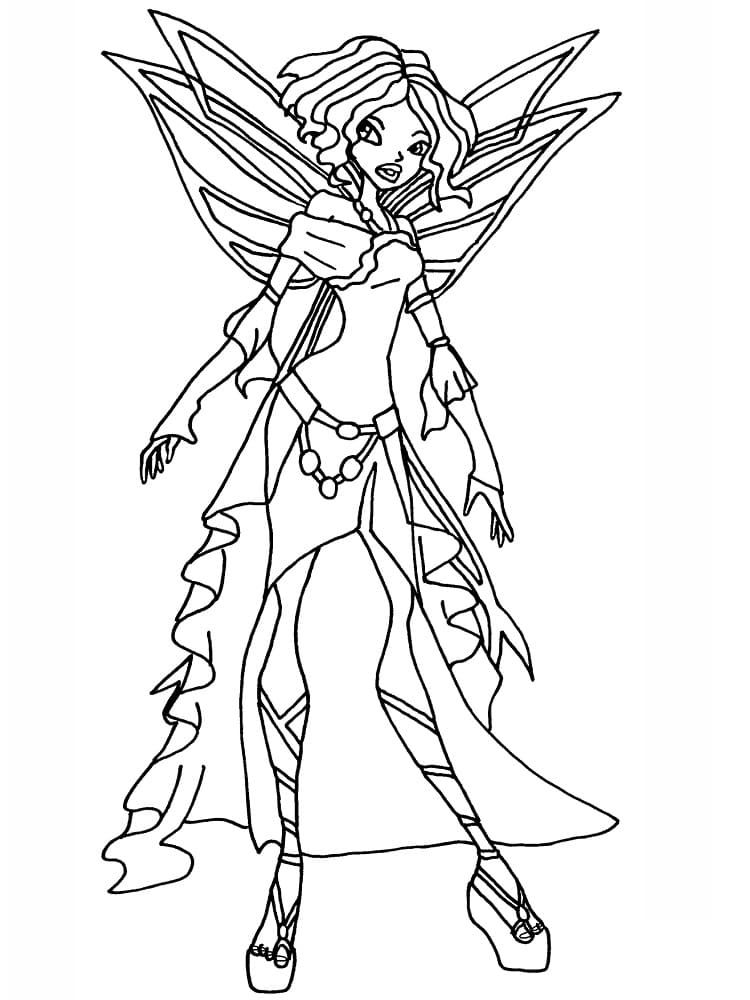 winx club sirenix musa coloring pages