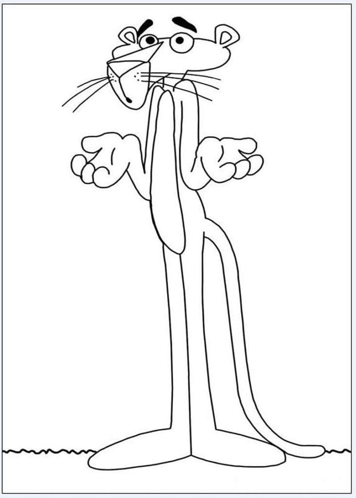 Pink Panther 1 coloring page - Download, Print or Color Online for Free