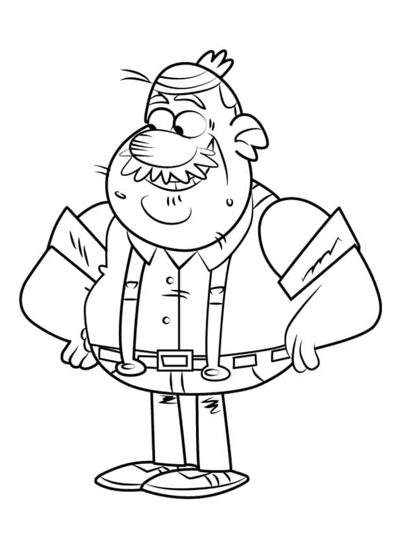 Pop-Pop from The Loud House coloring page