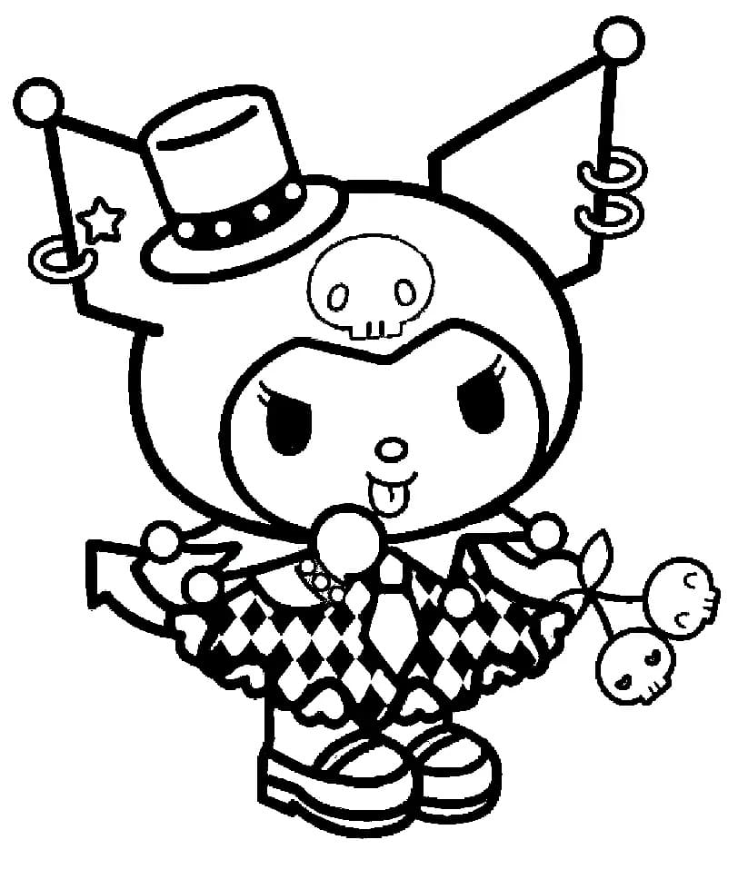 Printable Cute Kuromi coloring page Download Print or Color Online