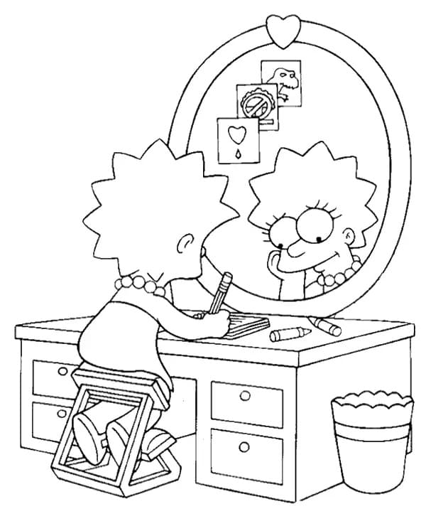 Printable Lisa Simpson Coloring Page Download Print Or Color Online