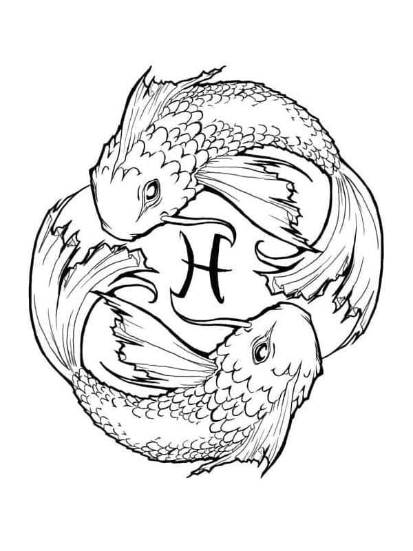 Pisces coloring pages