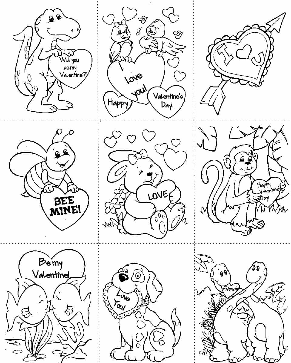 Printable Valentines Cards coloring page Download Print or Color