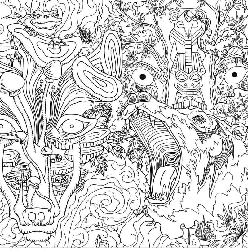 Psychedelic Ornaments coloring page - Download, Print or Color Online ...