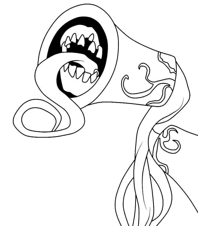 Siren Head Mouth coloring page